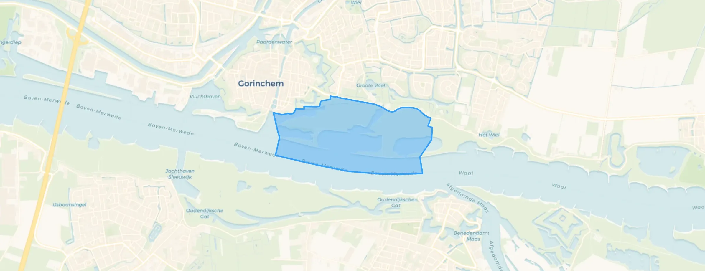 Kaart van Landelijk gebied Zuid