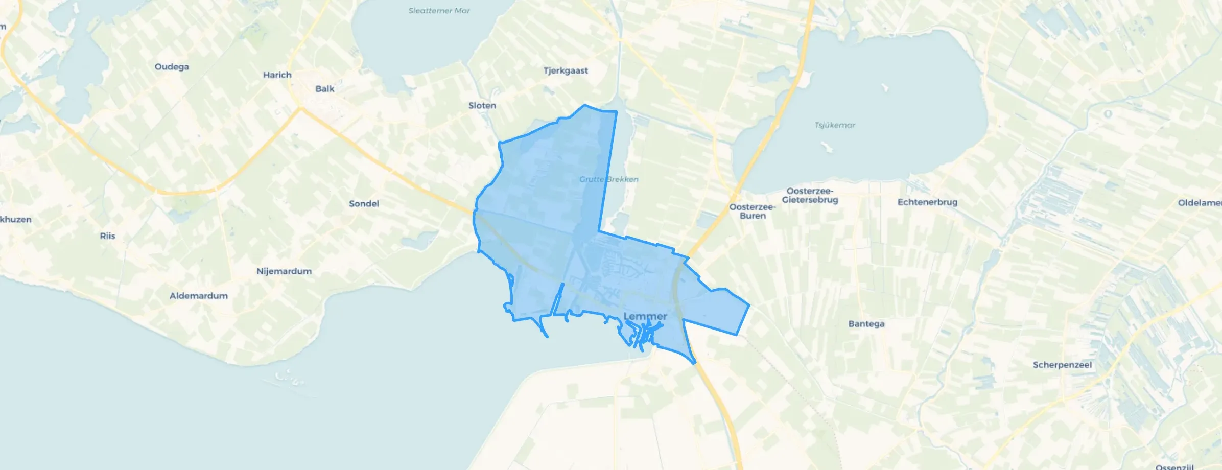 Lemmer in De Fryske Marren