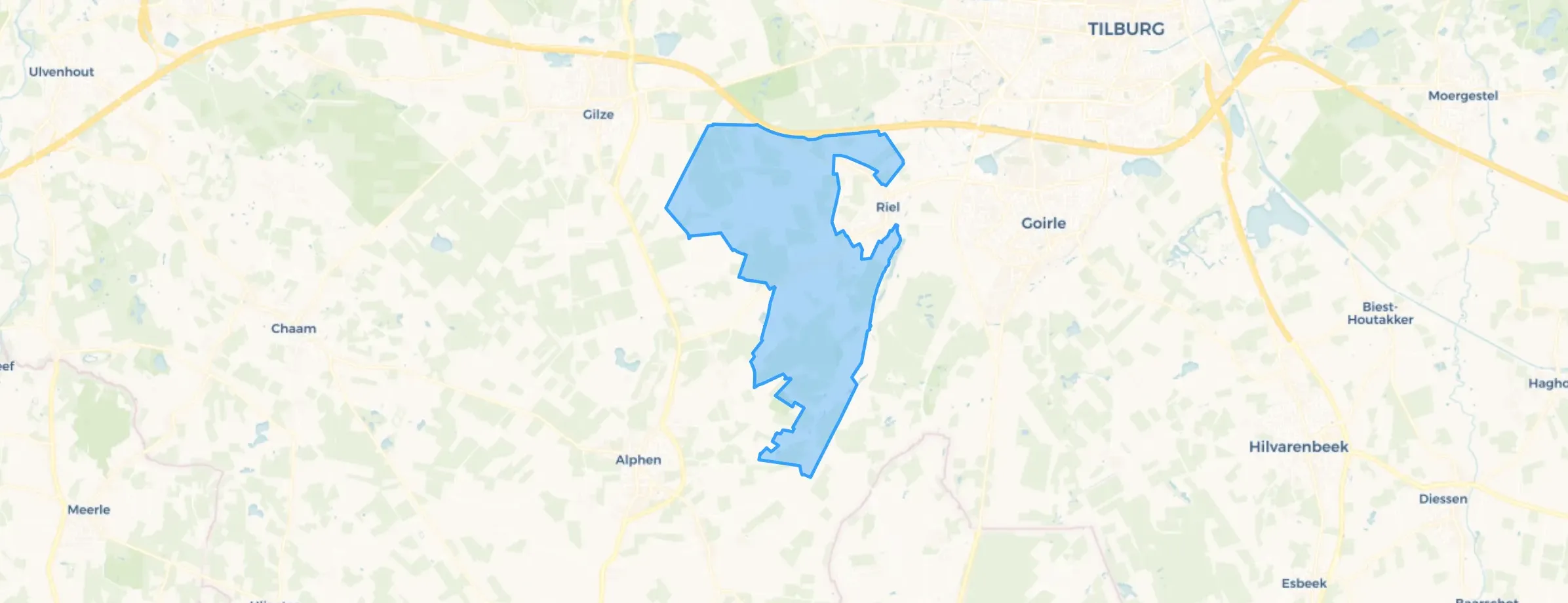 Verspriede huizen Riel in Goirle