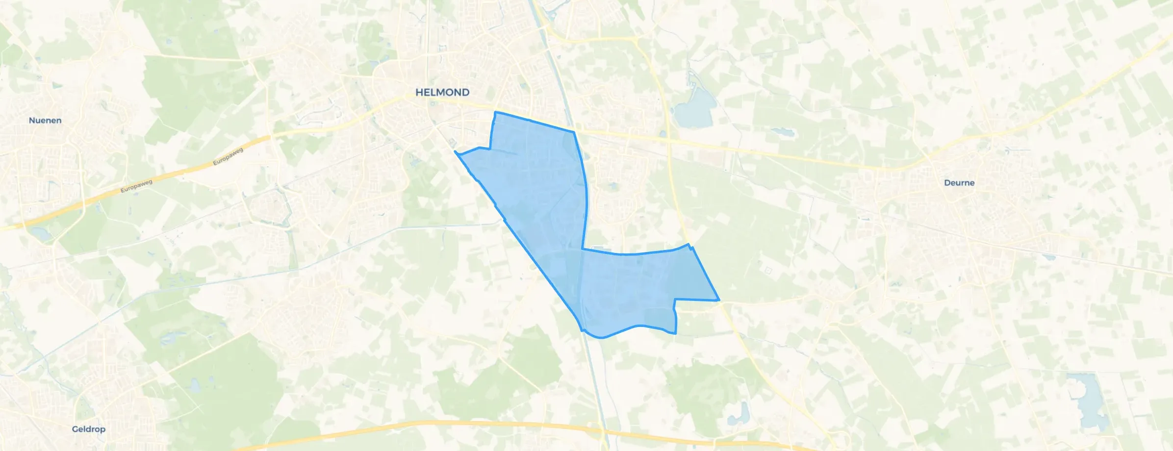 Kaart van Industriegebied Zuid