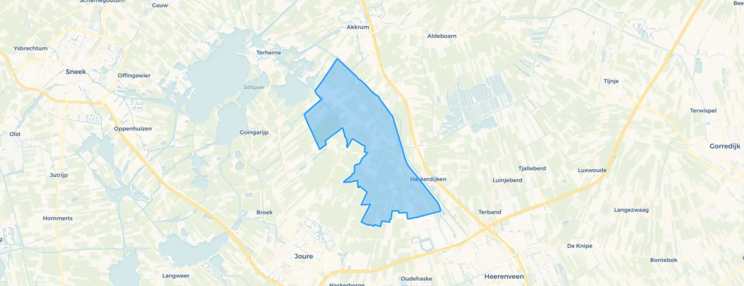 Kaart van Vegelinsoord