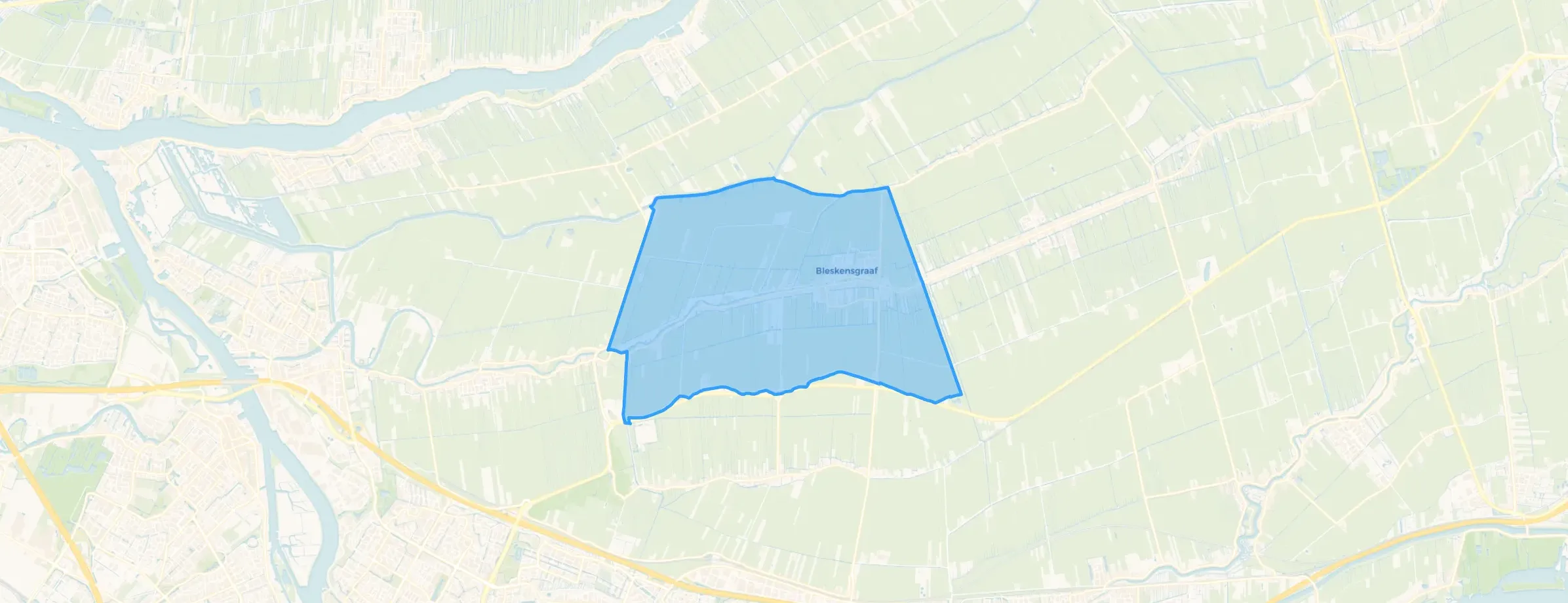 Kaart van Bleskensgraaf ca