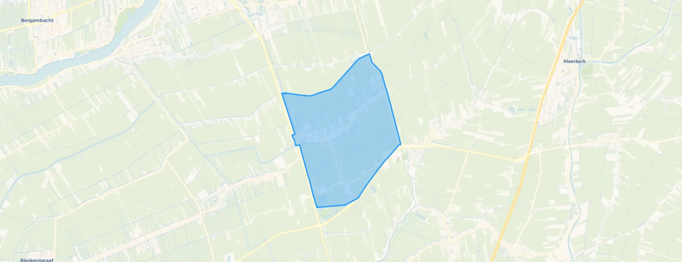 Kaart van Goudriaan