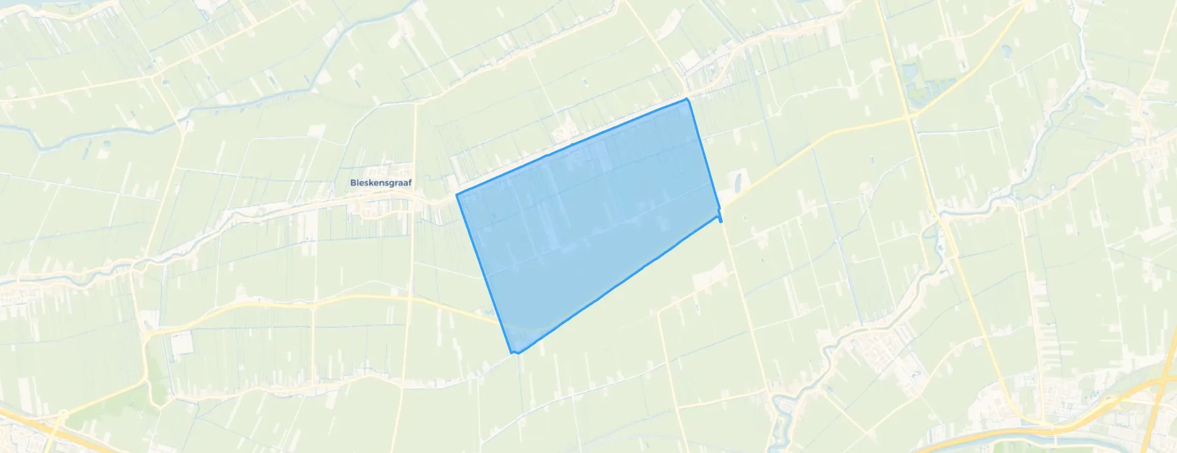 Kaart van Molenaarsgraaf