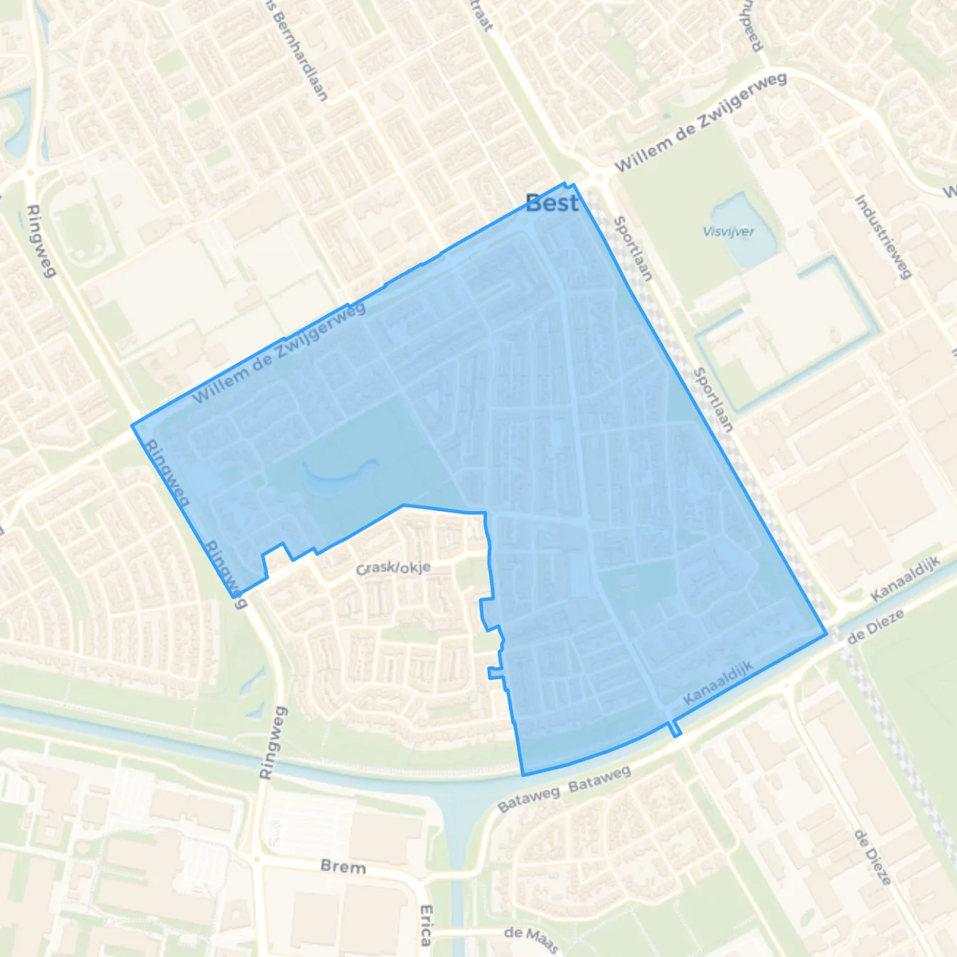 Map of Wilhelminadorp