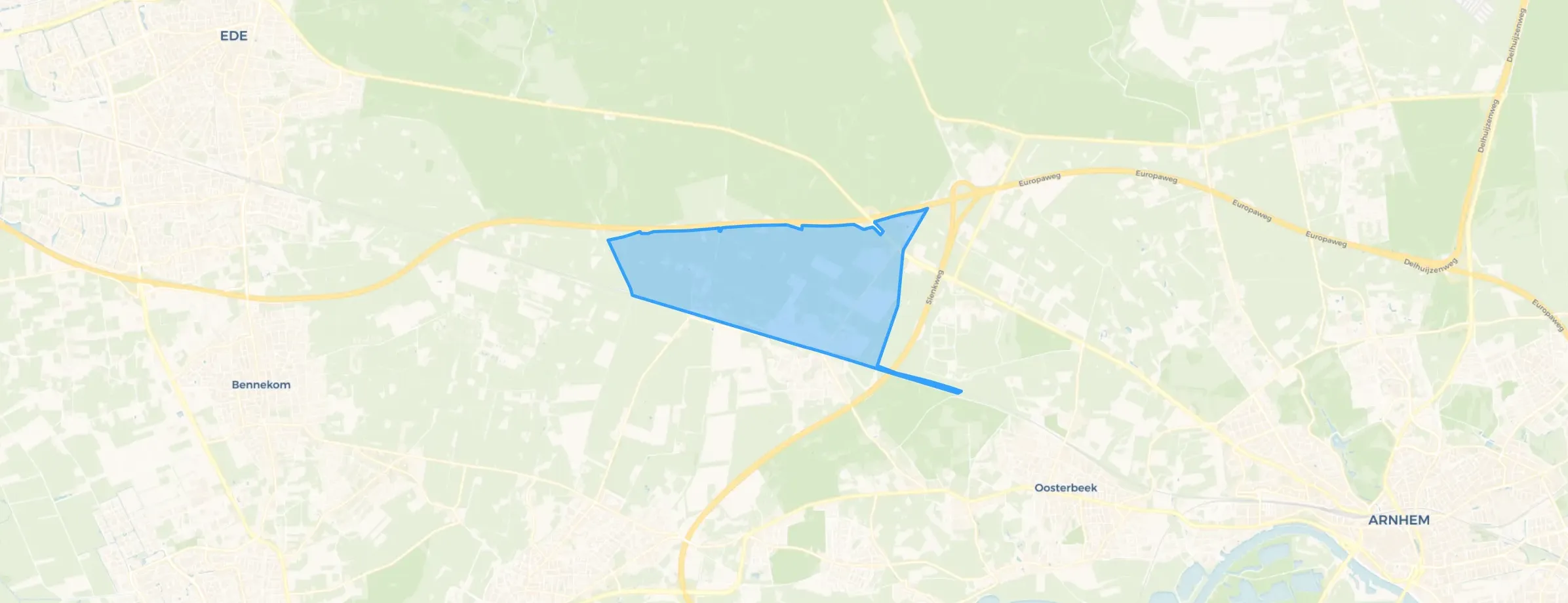 Wolfheze ten noorden van het spoor in Renkum