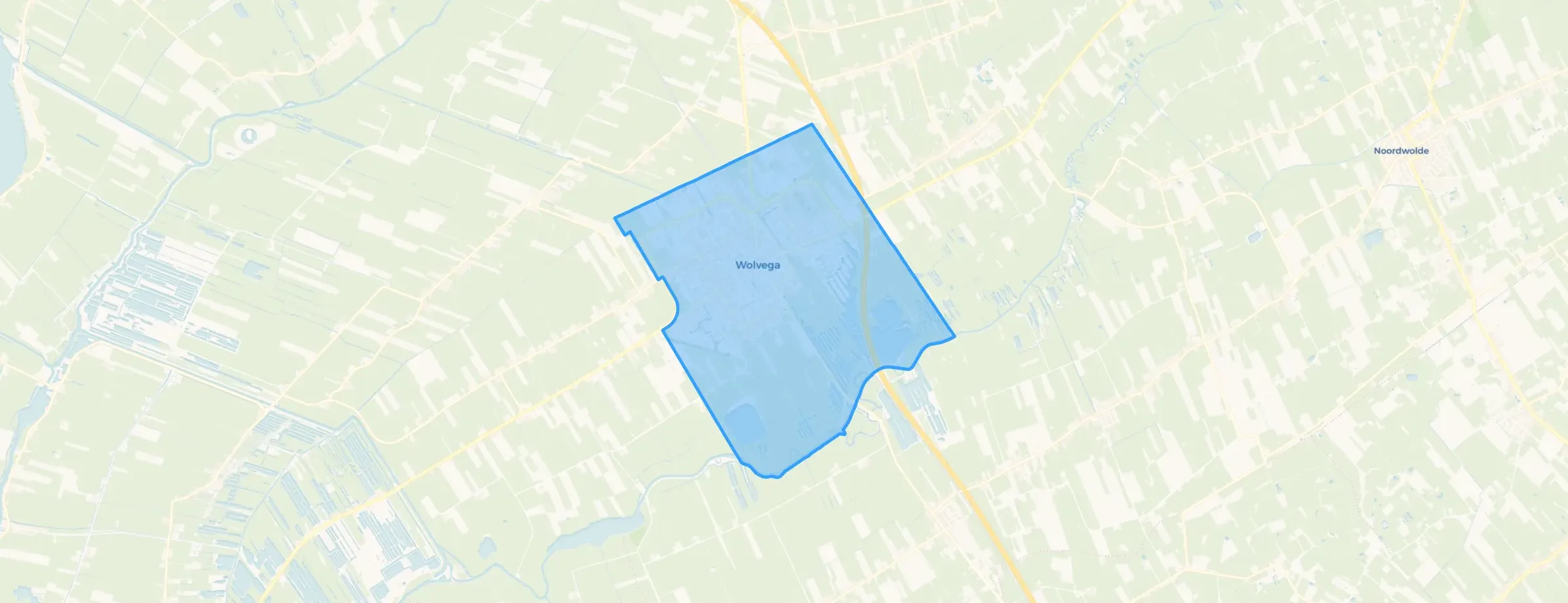 Kaart van Wolvega