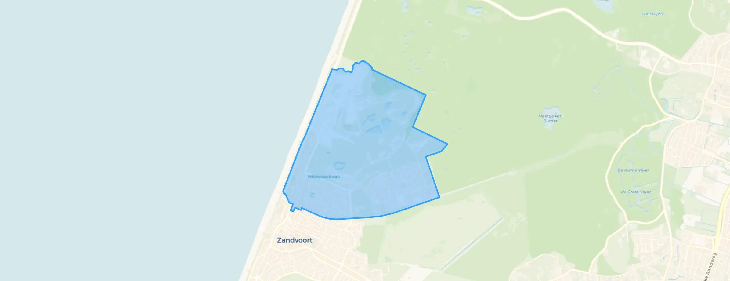 Kaart van Zandvoort Noord