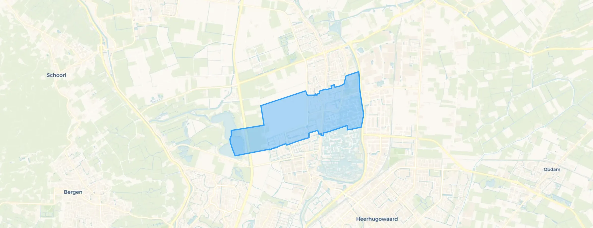Kaart van Zuid-Scharwoude
