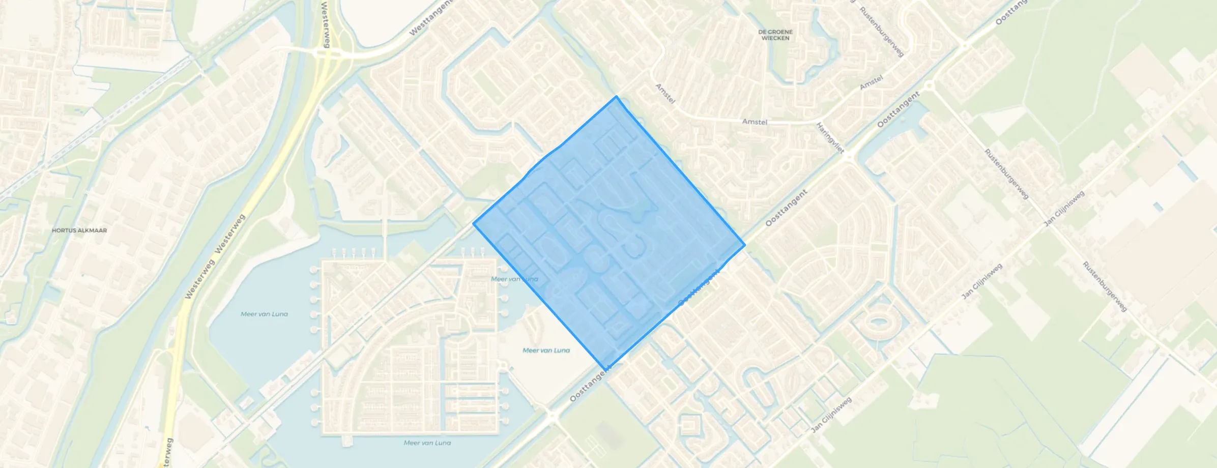 Kaart van Zuidwijk
