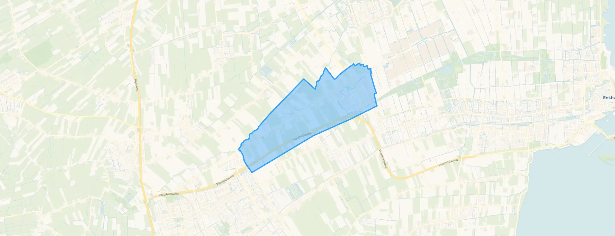 Kaart van Zwaagdijk-Oost