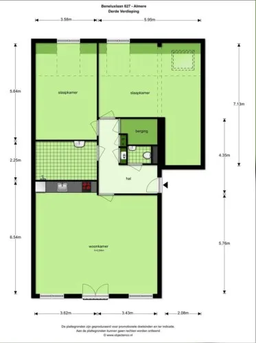 Appartement te koop: Beneluxlaan 627, Almere