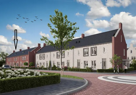 Tussenwoning te huur: Graskarper 5, Verspreide huizen Hurwenen en Rossum Rossum (Ge)