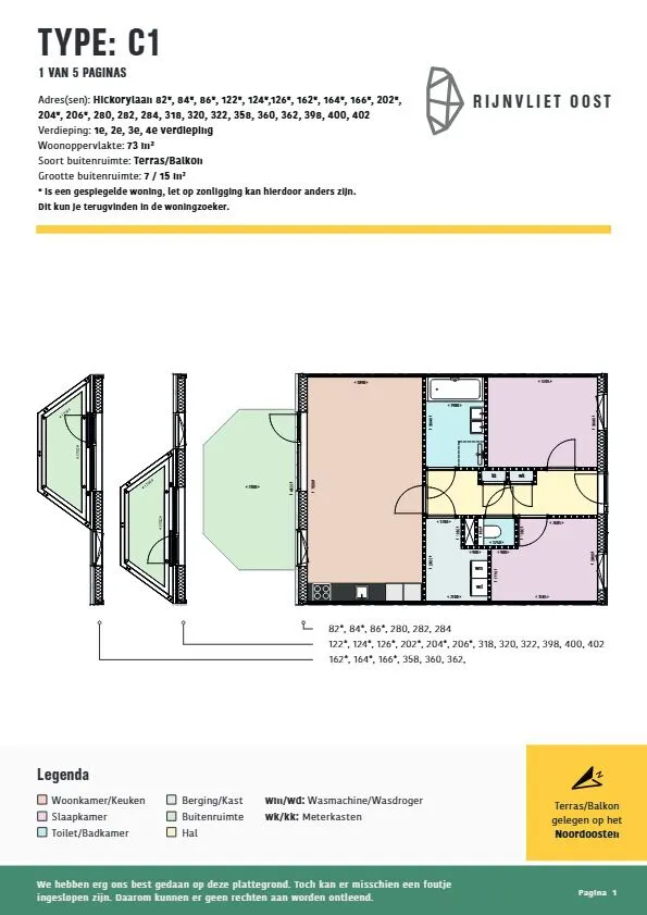 Appartement te huur: Hickorylaan 162, Rijnvliet Utrecht