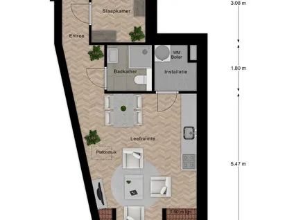 Studio te huur: Hof 35E, Hagelkruis e.o. Bergeijk