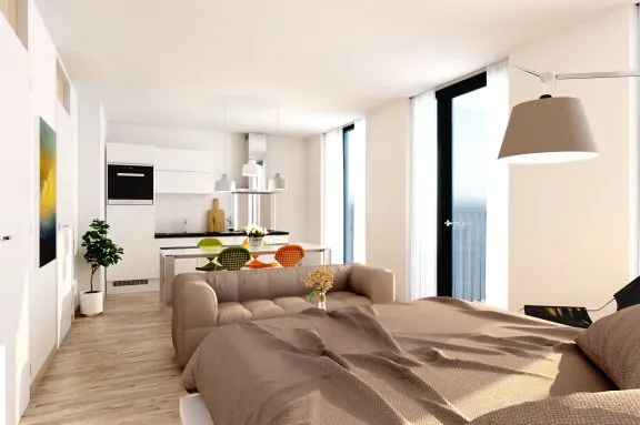 Studio te huur: Johan Van Der Keukenstraat 91A, Joris Ivenspleinbuurt Amsterdam