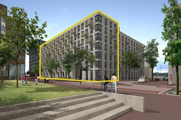 Studio te huur: Johan Van Der Keukenstraat 71A, Joris Ivenspleinbuurt Amsterdam
