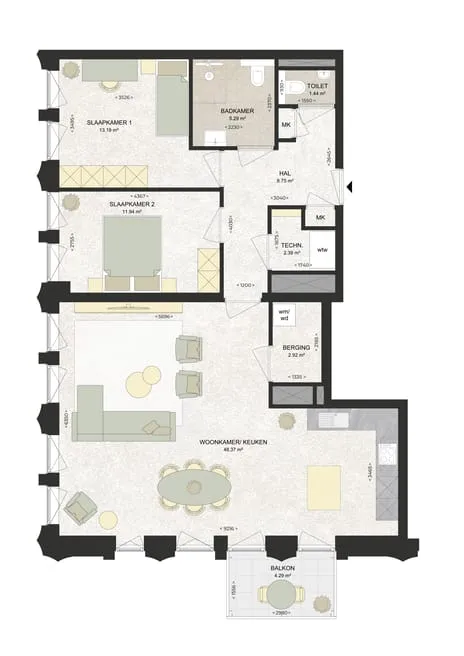Appartement te huur: Kennedylaan 196, Romolenpolder-oost Haarlem