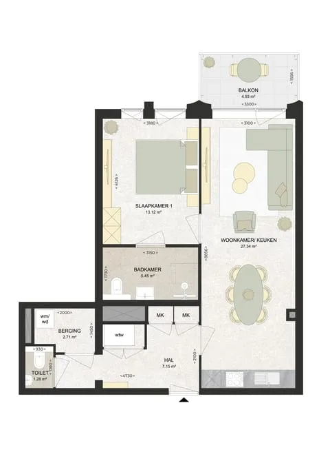 Appartement te huur: Kennedylaan 216, Romolenpolder-oost Haarlem