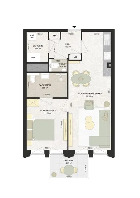 Appartement te huur: Kennedylaan 224, Romolenpolder-oost Haarlem