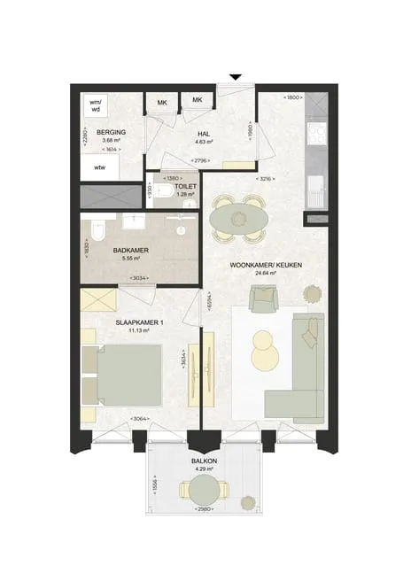 Appartement te huur: Kennedylaan 226, Romolenpolder-oost Haarlem
