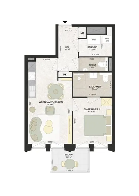 Appartement te huur: Kennedylaan 230, Romolenpolder-oost Haarlem