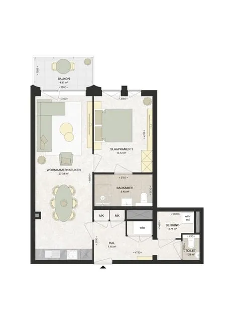 Appartement te huur: Kennedylaan 238, Romolenpolder-oost Haarlem