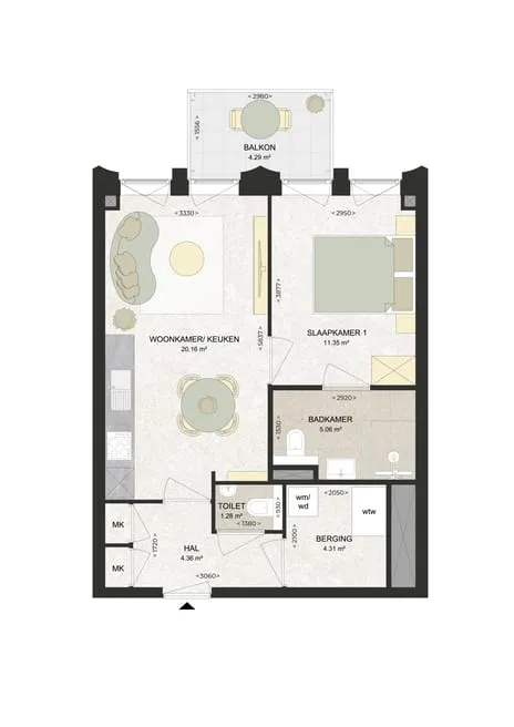 Appartement te huur: Kennedylaan 246, Romolenpolder-oost Haarlem