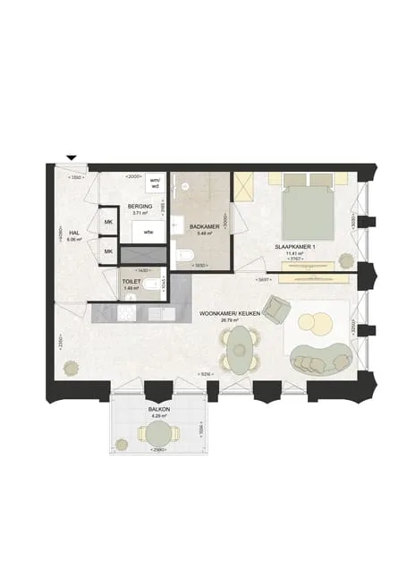 Appartement te huur: Kennedylaan 260, Romolenpolder-oost Haarlem