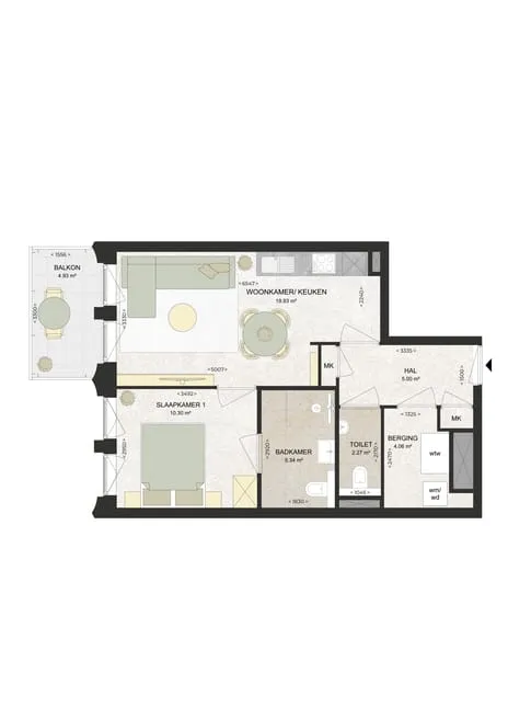 Appartement te huur: Kennedylaan 282, Romolenpolder-oost Haarlem