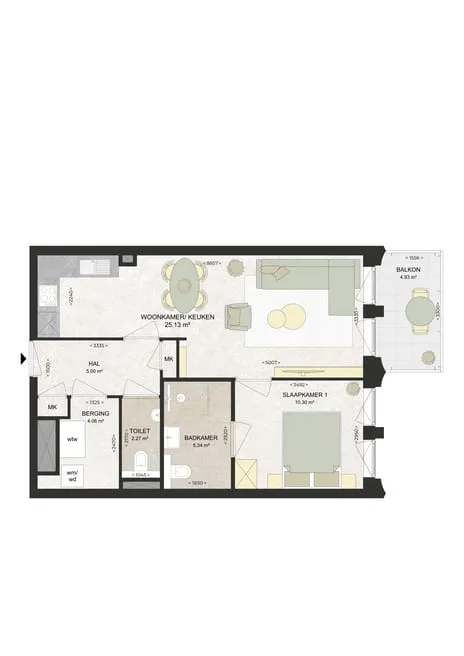 Appartement te huur: Kennedylaan 290, Romolenpolder-oost Haarlem