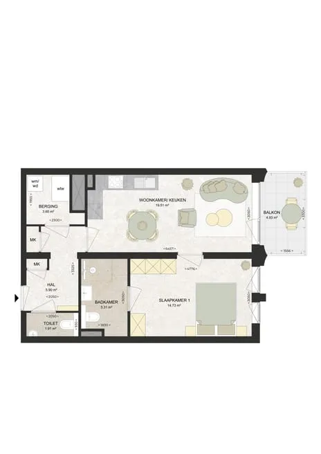 Appartement te huur: Kennedylaan 292, Romolenpolder-oost Haarlem