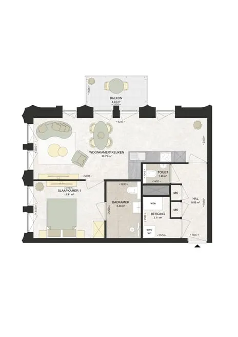 Appartement te huur: Kennedylaan 316, Romolenpolder-oost Haarlem