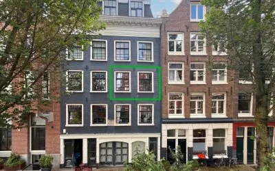 Studio te koop: Lijnbaansgracht 100-2R, Bloemgrachtbuurt Amsterdam