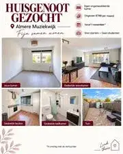 Room for rent: Borodinstraat, Muziekwijk Z.-Noord Almere