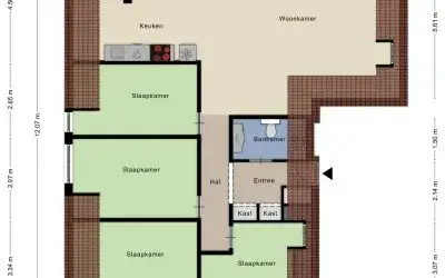 Appartement te koop: Leeksterweg 2E, Haulerwijk-Noord-Oost Haulerwijk