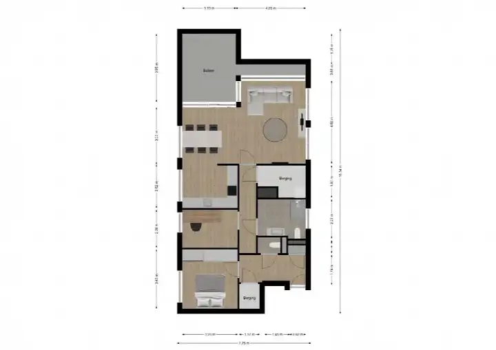 Appartement te huur: Stationsweg 77, Leerdam centrum noord Leerdam