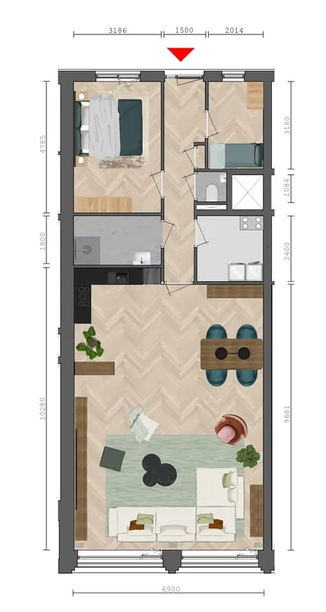 Woning te koop: Vaart ZZ 40DBEGANE-GROND, Nieuw-Amsterdam