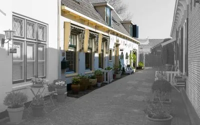 Twee-onder-één-kap te koop: Vliet Noordzijde 49, Centrum Rijnsburg