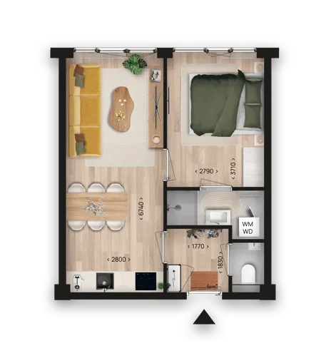 Studio te koop: Wijckermolen 6D, Meerplein Beverwijk