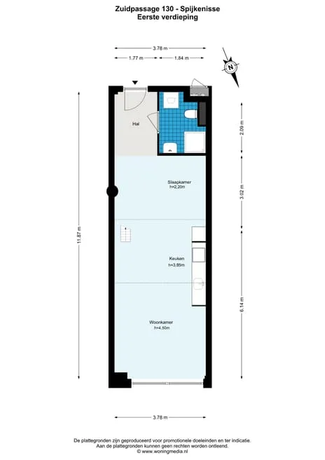 Studio te koop: Zuidpassage 130, Centrum-Oost Spijkenisse